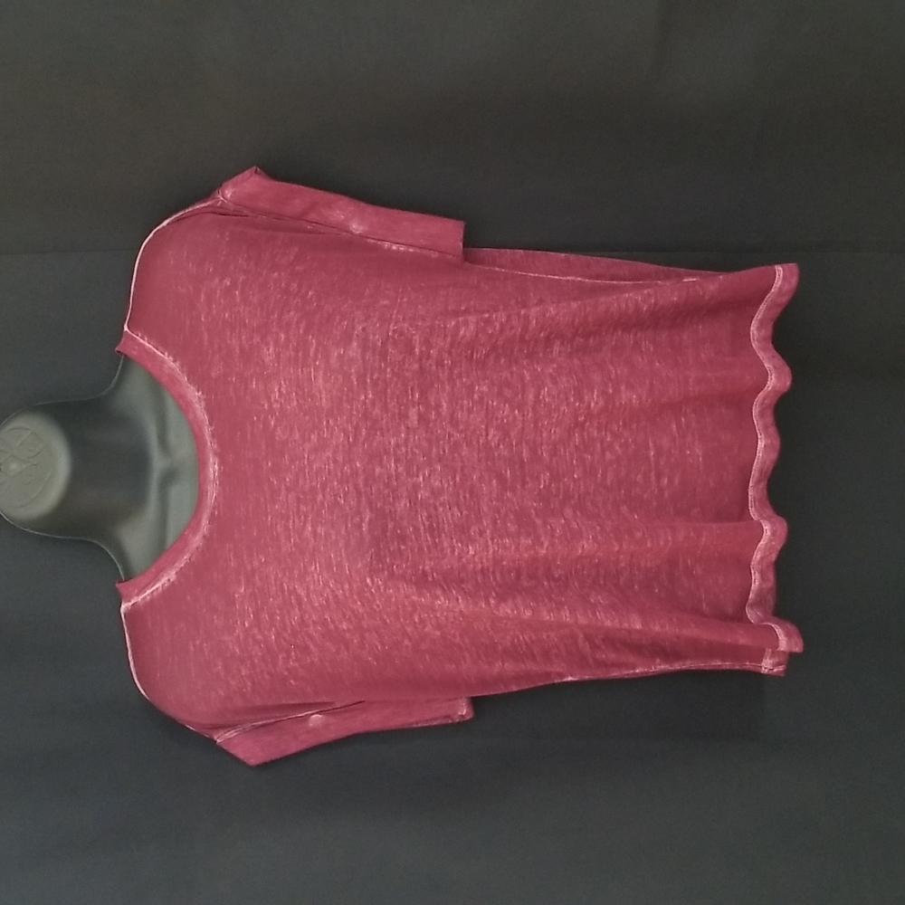 Burgundy Cropped T-Shirt